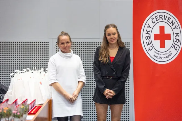Slavnostní předávání Zlatého kříže ČČK 2. třídy pro bezpříspěvkové dárce za 120 odběrů krve, které proběhlo dne 13.10.2026