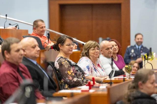 Slavnostní předávání Zlatého kříže ČČK 2. třídy pro bezpříspěvkové dárce za 120 odběrů krve, které proběhlo dne 13.10.2026